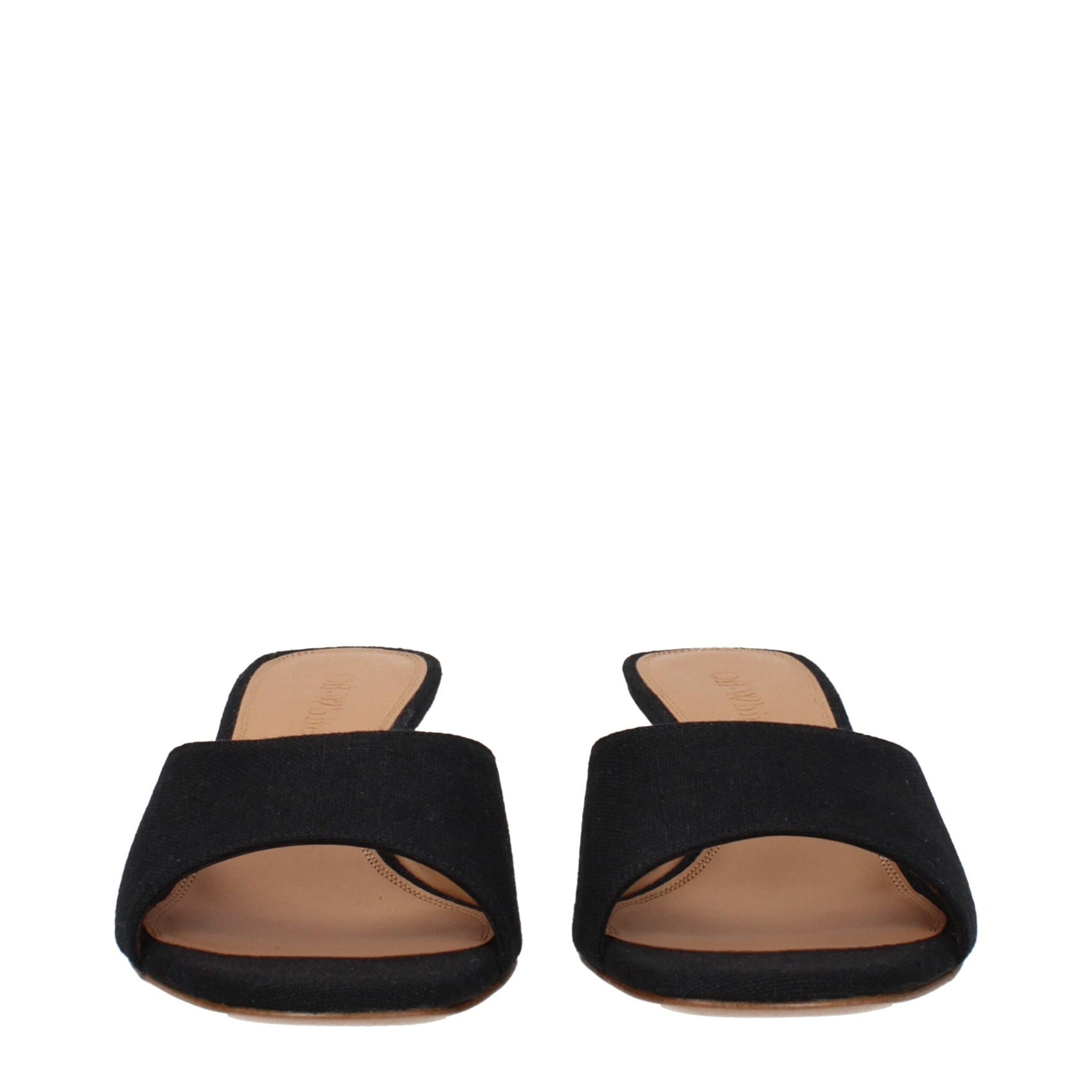 Off-White Black Linen Sandals