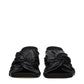 Stella McCartney Black Leather Stiletto Heels Sandals