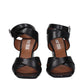 Paris Texas Black Leather Platforms