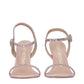 Stuart Weitzman Pink Leather Stiletto Heels Sandals