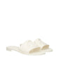 Moncler White Cotton Slippers Sandals