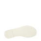 Moncler White Cotton Slippers Sandals