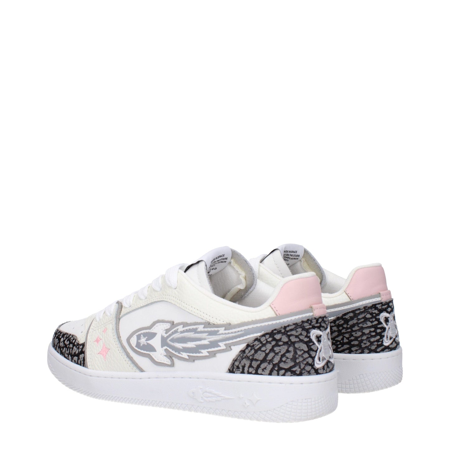 Enterprise Japan White Leather Athletic Sneakers