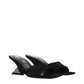 The Attico Black Leather Platforms