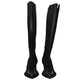 Givenchy Black Fabric Lace-Up Boots