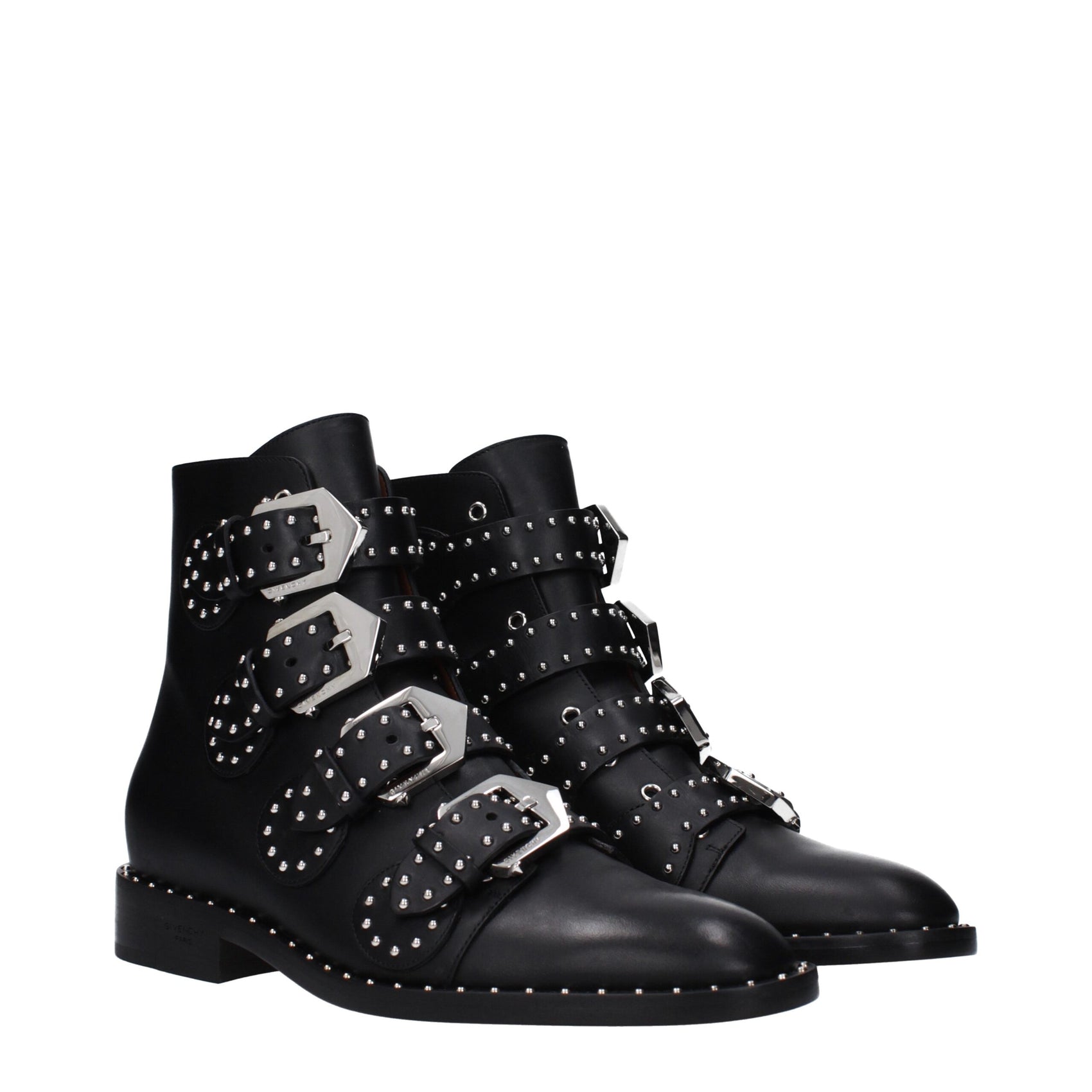 Givenchy Black Leather Ankle Boots