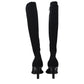 Givenchy Black Fabric Lace-Up Boots