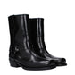 Valentino Garavani Black Leather Ankle Boots