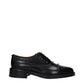 Valentino Garavani Black Leather Oxfords And Derbies