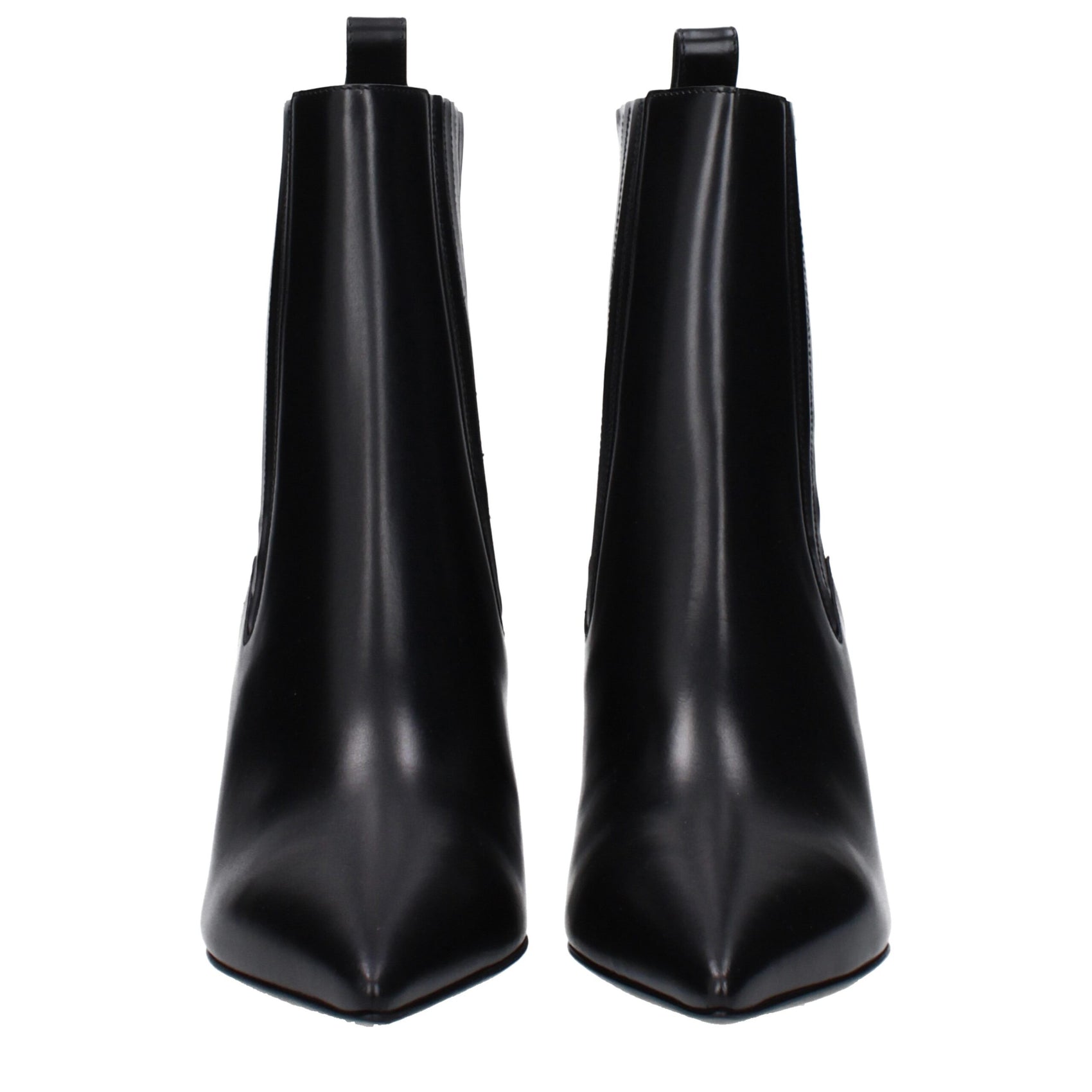 Valentino Garavani Black Leather Ankle Boots