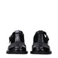 Miu Miu Black Leather Slip-On Loafers