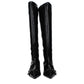 Ganni Black Leather Boots