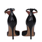 Paris Texas Black Leather High Heel Pumps