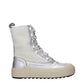 Philippe Model Gray Leather Ankle Boots