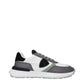 Philippe Model White Fabric Athletic Sneakers