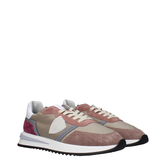 Philippe Model Beige Fabric Low Tops
