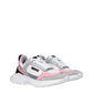 Versace White Fabric Sneakers