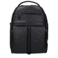 Piquadro Black Leather Backpack