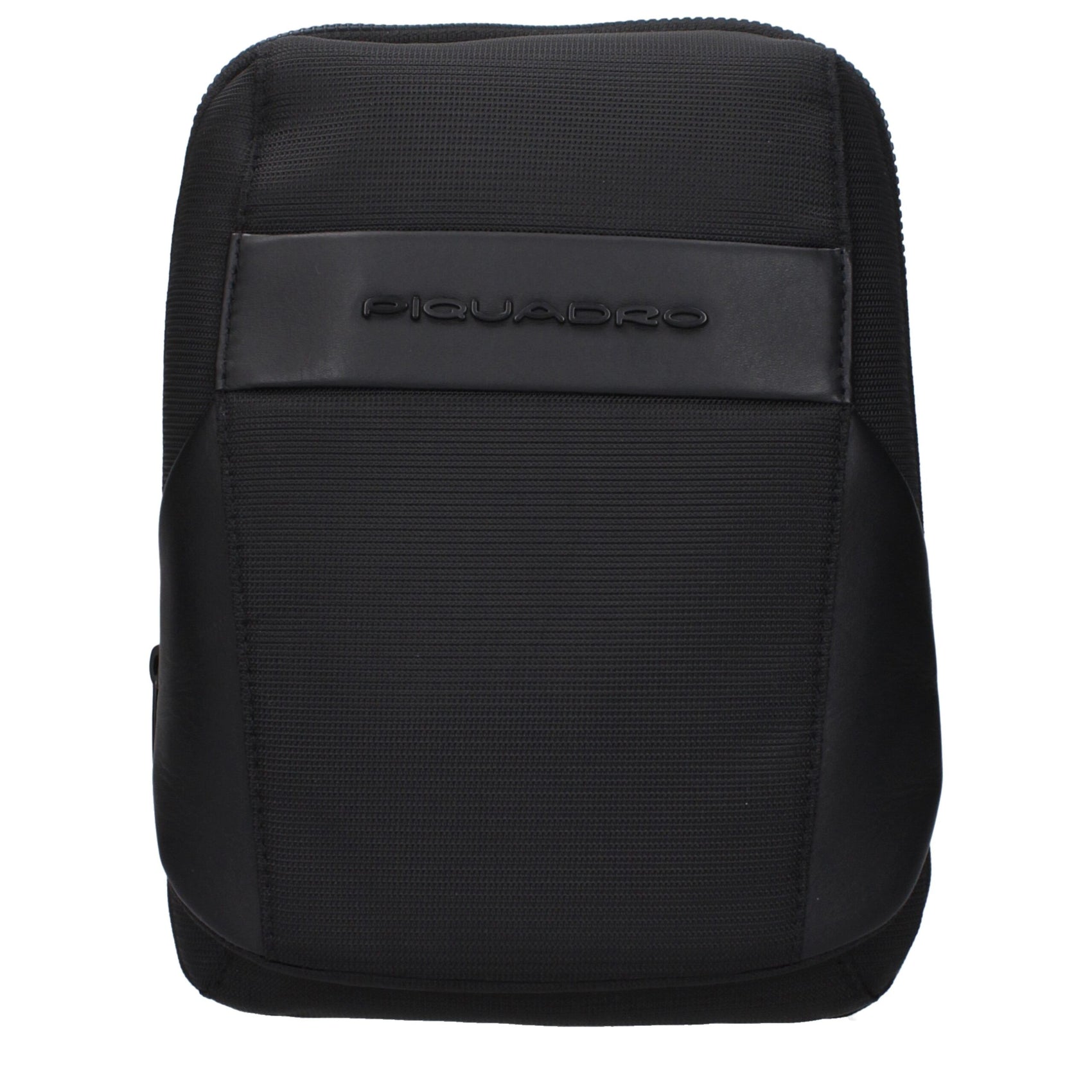 Piquadro Black Fabric Crossbody Bag