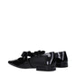 Versace Black Leather Ballet Flats