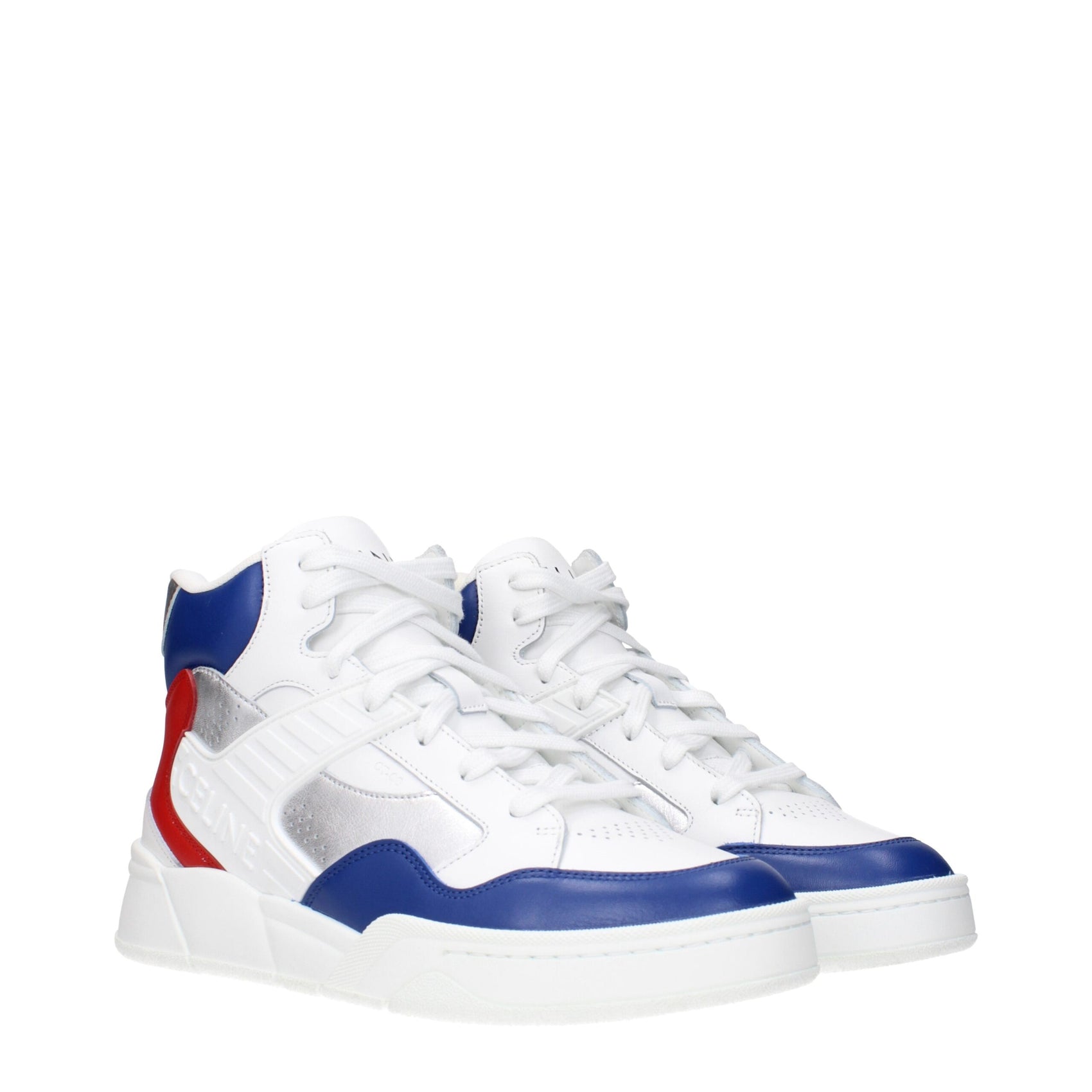 Celine White Leather Athletic Sneakers