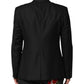 Dolce & Gabbana Black Wool Single Breasted Jacket Blazer