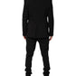 Dolce & Gabbana Black Cotton Single Breasted 2 Piece Suit