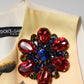 Dolce & Gabbana Multicolor Crystal Embellished A-line Mini Dress