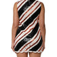 Dolce & Gabbana Multicolor Sequin Embellished Shift Dress