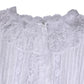 Dolce & Gabbana White Cotton Floral Lace Long Sleeves Top