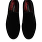 Dolce & Gabbana Black Velvet Loafers Formal Men Dress Shoes