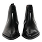Dolce & Gabbana Black Leather MILLENIALS Mid Calf Boots Shoes