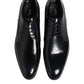 Dolce & Gabbana Navy Blue Leather Lace Up Derby Formal Shoes