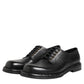 Dolce & Gabbana Black Leather Lace Up Derby Formal Shoes