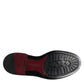 Dolce & Gabbana Black Leather Lace Up Men Derby Formal Shoes