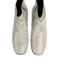 Dolce & Gabbana White Strass DG Logo Heels Ankle Boots Shoes