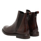 Dolce & Gabbana Brown Chelsea Leather Mid Calf Boots Shoes