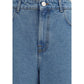Rohe Blue Cotton Relaxed Fit Jeans
