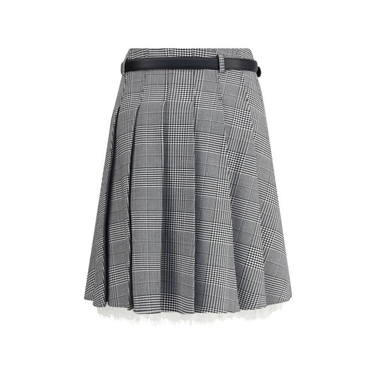 Self-Portrait Prince of Wales print Miniskirt