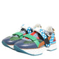 Dolce & Gabbana Multicolor Leather Low Top Sneakers Shoes