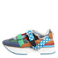 Dolce & Gabbana Multicolor Leather Low Top Sneakers Shoes