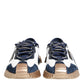 Dolce & Gabbana Blue White Low Top NS1 Men Sneakers Shoes
