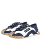 Dolce & Gabbana Blue White Low Top NS1 Men Sneakers Shoes