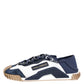 Dolce & Gabbana Blue White Low Top NS1 Men Sneakers Shoes