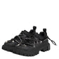 Dolce & Gabbana Black Low Top Lace Up Trekking Sneakers Shoes