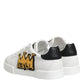 Dolce & Gabbana White Crown Patch Portofino Men Sneakers Shoes