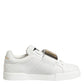 Dolce & Gabbana White Logo Plaque Low Top Men Sneakers Shoes
