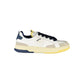 Blauer White Leather Men Sneaker