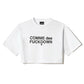 Comme Des Fuckdown White Cotton Tops & T-Shirt