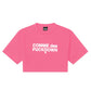 Comme Des Fuckdown Fuchsia Cotton Tops & T-Shirt